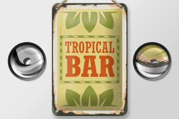 Panneau en étain 12x18cm, décoration d'été pour Bar Tropical 2