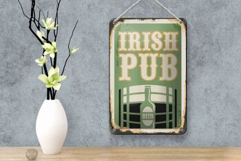 Panneau en étain rétro 12x18cm, décoration de bière de pub irlandais 4