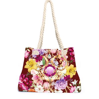 Borsa da spiaggia Beyond Bloom Cherry