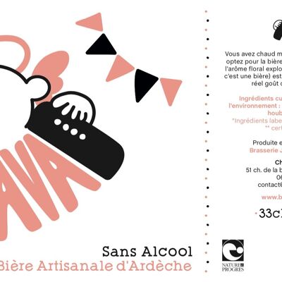 Ardèche Artisanal Alcohol-Free Beer x12 in 33cl - Nature&Progrès