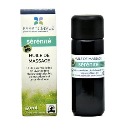 Olio da massaggio Serenity (50 ml) | Biologico, Artigianale, Made In France