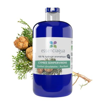 Hidrosol de ciprés de hoja perenne (250 ml) | Orgánico, Artesanal, Hecho En Francia