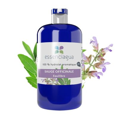 Hidrolato de salvia (250 ml) | Orgánico, Artesanal, Hecho En Francia