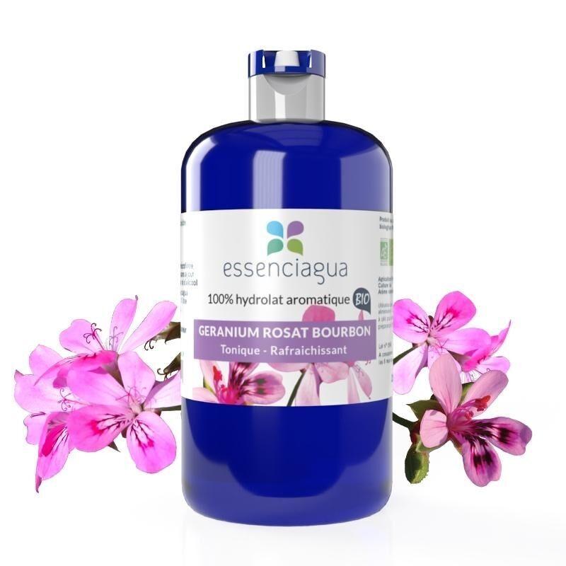 Bourbon Rose Geranium Hydrosol (250 ml) | Organic, Artisanal, Made In France