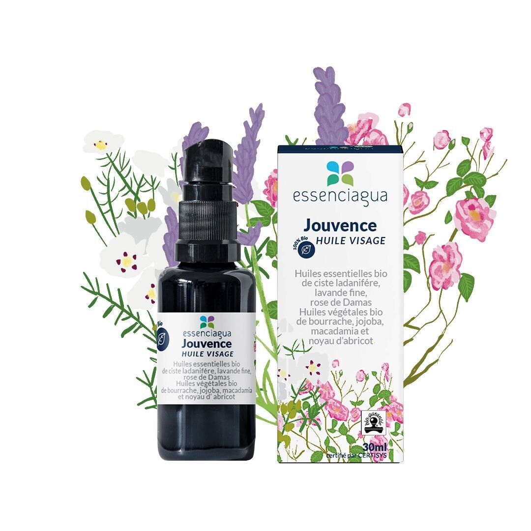 Olio viso Jouvence (30 ml) | Biologico, Artigianale, Made In France