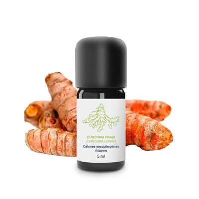 Olio essenziale di curcuma (rizoma) (5 ml) | Biologico, Artigianale, Made In France