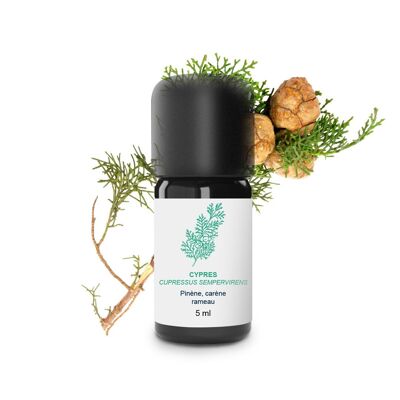 Huile Essentielle Cyprès  (5 ml) | Bio, Artisanal, Made In France