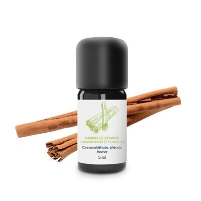 Cinnamon Essential Oil (Bark) (5 ml) | Organic, Artisanal, Made In France