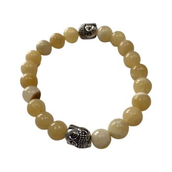 Bracelet Bouddha - Calcite Jaune 1