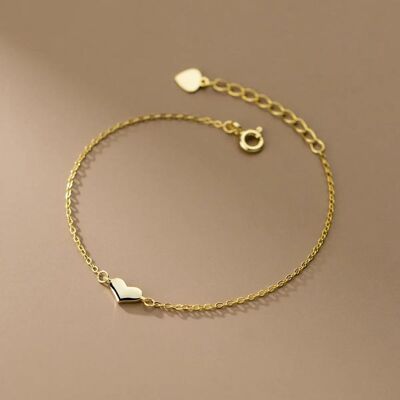 Heart Bracelet | Gold