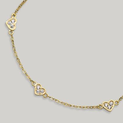 Claire Heart Bracelet | gold