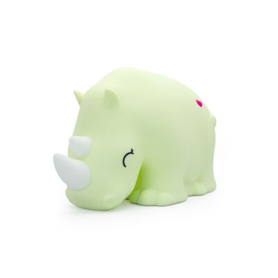 Soft silicone night light (rechargeable) the rhino - DHINK