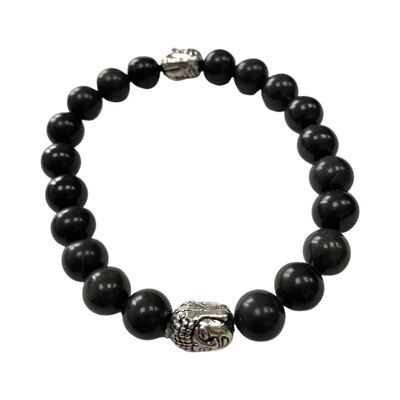 Buddha Bracelet - Black Agate