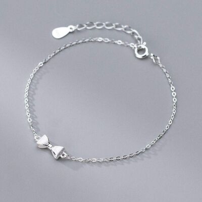 Bracciale con fiocco | Argento