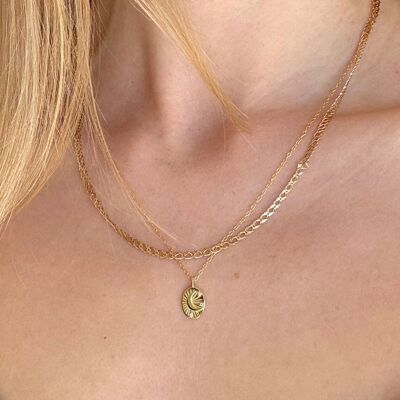 Moon & Stars Necklace | Gold