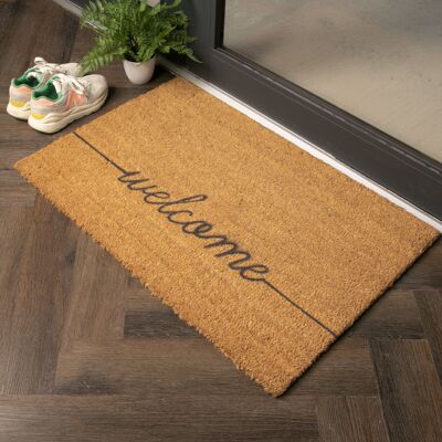 Country Home Welcome Extra Large Grey Doormat