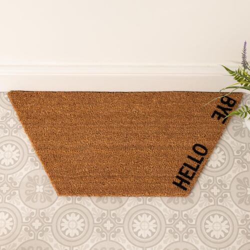 Hello Bye Hex Doormat