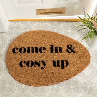 Come In And Cosy Up Pebble Doormat
