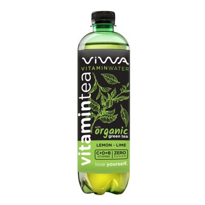 VitaminTea Tè Verde Biologico Al Limone 600ml Zero Zuccheri