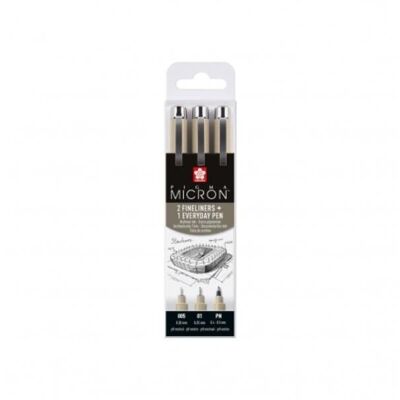 Set 3 Pigma Micron assortiment urbain