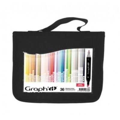 Trousse De 36 Marqueurs - Basic Colors Graph'It