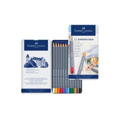 Goldfaber Boà®te Métal Crayon Aquarellables Faber Castell