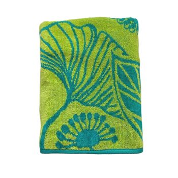 Serviette de plage éponge velours Jacquard Tawana 70x140 400g/m² 4