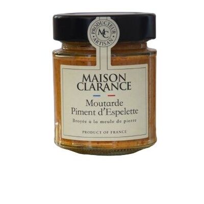 Moutarde artisanale au piment d'Espelette AOP 150g