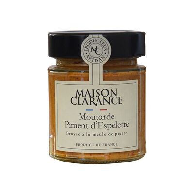 Mostaza artesanal con pimiento de Espelette DOP 150g