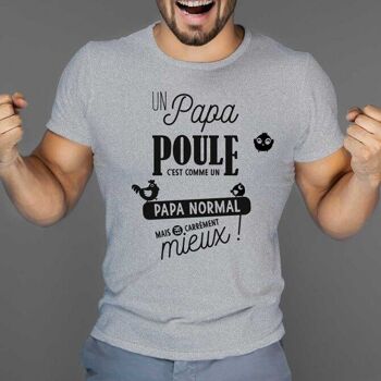 T-shirt papa poule - Idée cadeau homme fête des pères 4