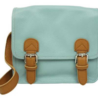 Leather shoulder bag 76044BICO