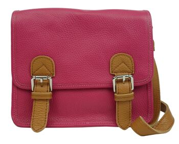 Sac bandoulière en cuir 76044BICO 11