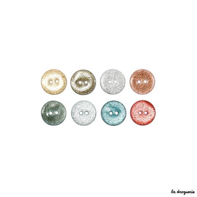 Button "Shiny sand" 18 mm
