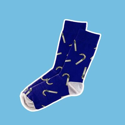 Laryngo socks Blue / White