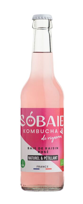 Sobaie Kombucha de vigneron Baie de Raisin Rosé 1
