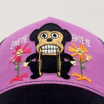 Casquette LOCO MONKY Love Me / Hate Me par NUM wear. 6