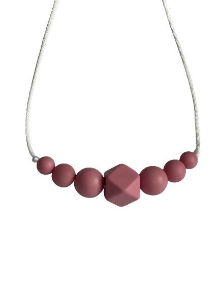 Collana Sensoriale Allattamento - Mini Poosh Sweet Pink