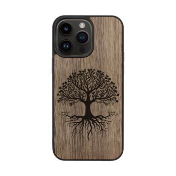 Coque iPhone en bois – Arbre de vie 2