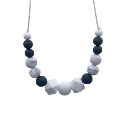 Collier sensoriel allaitement - Poosh'original Trio blanc