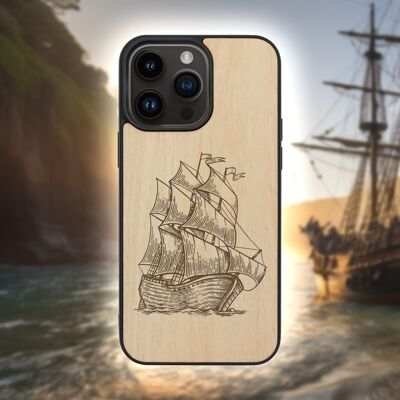 Coque iPhone en bois – Navire