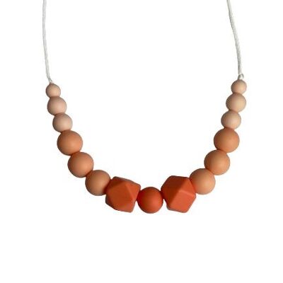 Collier sensoriel allaitement - Poosh'original Trio Corail