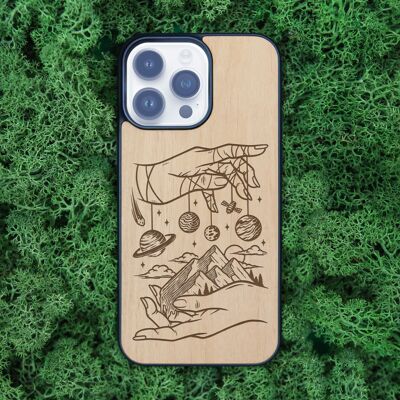 iPhone-Hülle aus Holz – Universum