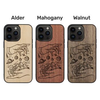 Coque iPhone en bois – Univers 3