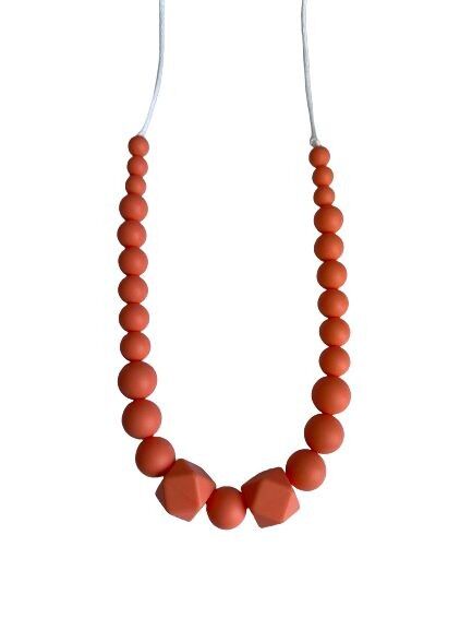 Collana sensoriale allattamento - Maxi Poosh Coral