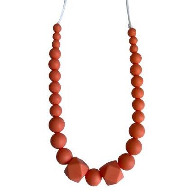 Collier sensoriel allaitement - Maxi Poosh Corail