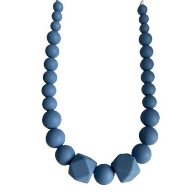 Breastfeeding sensory necklace - Maxi Poosh Blue