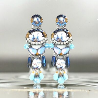 ICEBERG EARRINGS WITH CRYSTALS