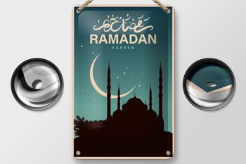 Plaque en étain Ramadan 12x18cm Décoration Kareem 2