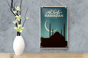 Plaque en étain Ramadan 12x18cm Décoration Kareem 4