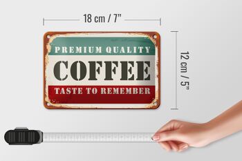 Signe en étain rétro 18x12cm, décoration de café de qualité supérieure 5